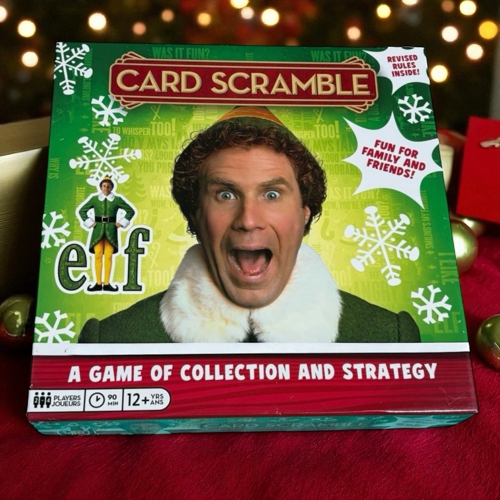 NEW Elf Card Scramble Game - Christmas Party Board Game (2-4 Players, Ages 12+) - Picture 2 of 9